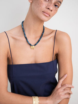 Sea Urchin in Jade Necklace