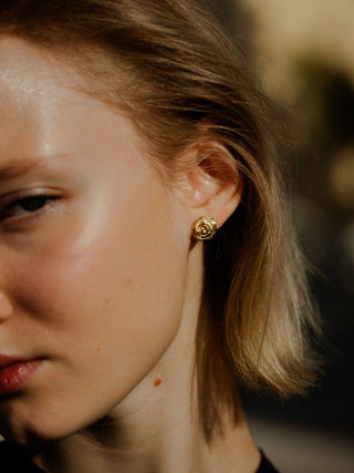 Tiny Rose Earrings