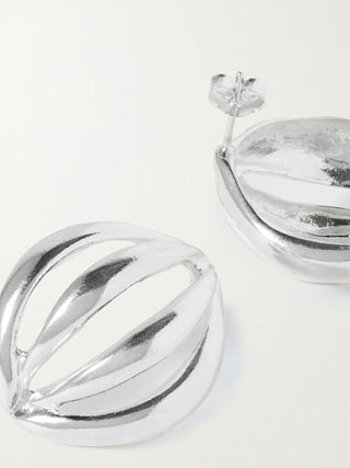 Flower Bud Medium In Sterling Silver