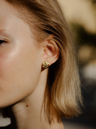 Tiny Rose Earrings