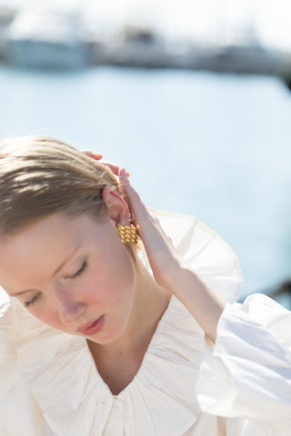 Chain Link Earrings Clip