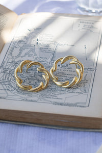 GOLD WREATH EARRINGS