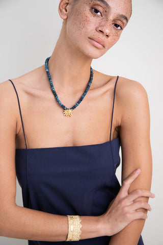 Sea Urchin in Jade Necklace