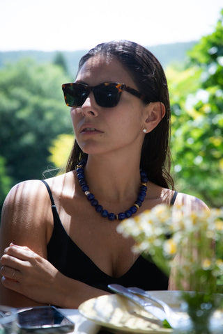 Helen Lapis Stone Necklace