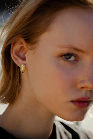 Tiny Feather Earrings