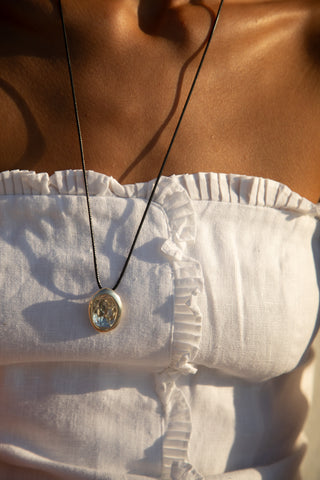 Aesop Cord Necklace In Sterling Silver