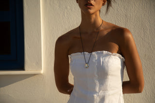 Aesop Cord Necklace In Sterling Silver