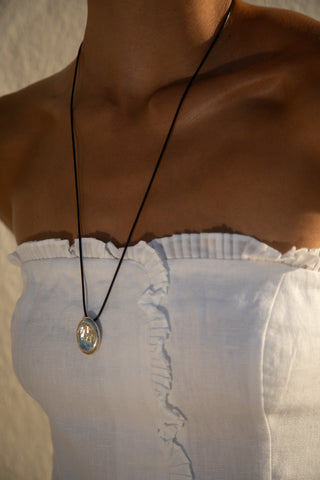 Aesop Cord Necklace In Sterling Silver