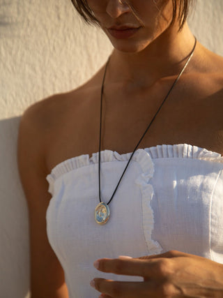 Aesop Cord Necklace In Sterling Silver