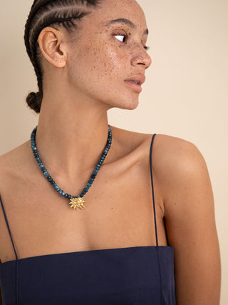 Sea Urchin in Jade Necklace
