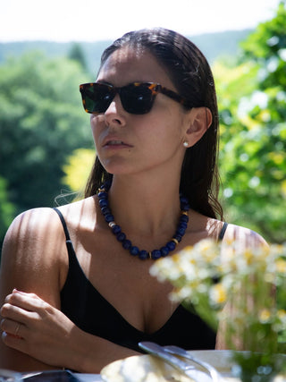 Helen Lapis Stone Necklace