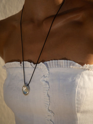 Aesop Cord Necklace In Sterling Silver