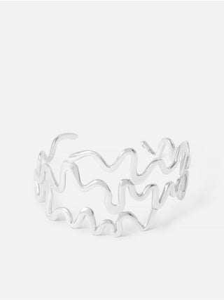 Shore Adjustable Cuff Bracelet In Silver
