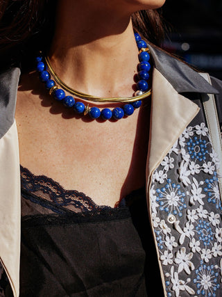 Helen Lapis Stone Necklace