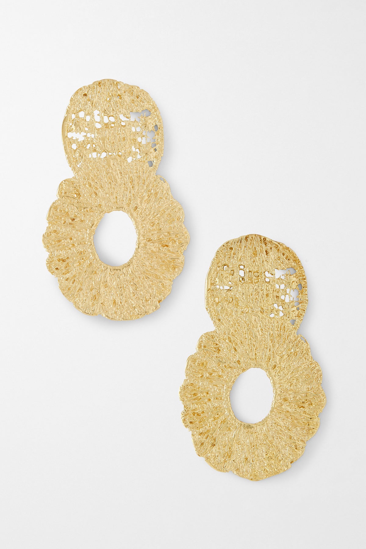 YSSO Amaryllis Gold Statement Earrings