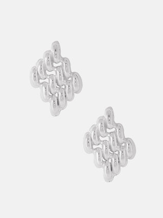 Chain Link Earrings In Sterling Silver