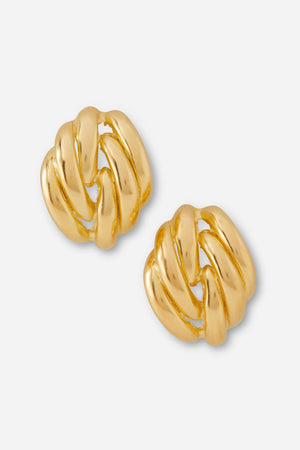 YSSO Clos Gold Statement Earrings