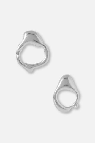 Droplet Mist Earrings In Silver