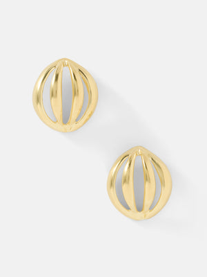 YSSO Flower Bud Mini Gold Earrings