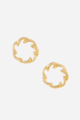 Gold Wreath Earrings