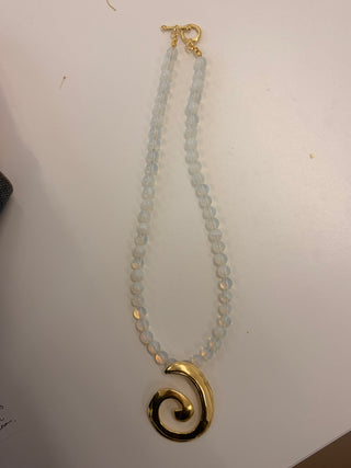 Beaded Swirl Necklace - Nantucket
