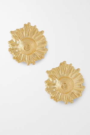 YSSO Ilios Gold Statement Earrings