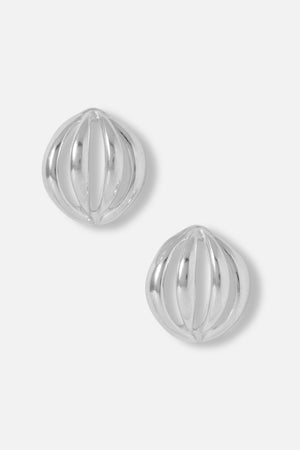 YSSO Flower Bud Medium Sterling Silver Earrings