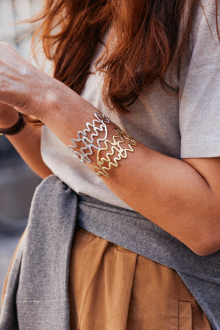 YSSO-Shore-Gold-Silver-Adjustable-Cuff-Bracelet