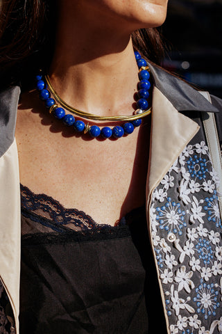 Helen Lapis Stone Necklace