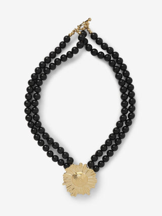 Onyx Sun Necklace