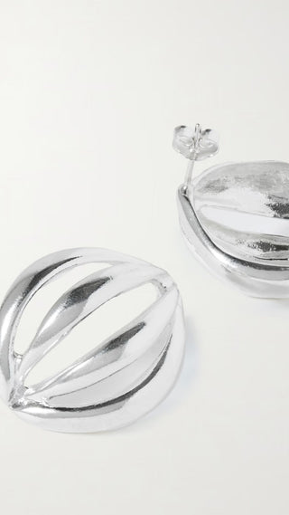 Flower Bud Medium In Silver