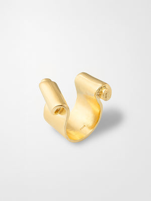 YSSO Papyros Gold Adjustable Ring