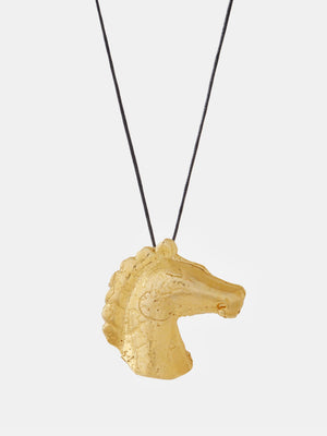YSSO Aethon Dream Horse Gold Cord Necklace