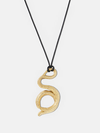 YSSO Medusa Snake Gold Cord Necklace