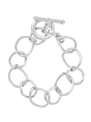 Cleos Single Chain Bracelet in Serling Silver