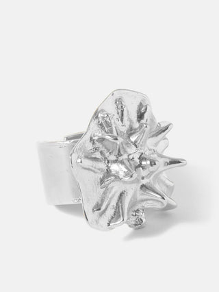 Sea Urchin Ring in Silver