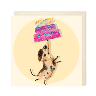 Birthday Cake Dog Card
