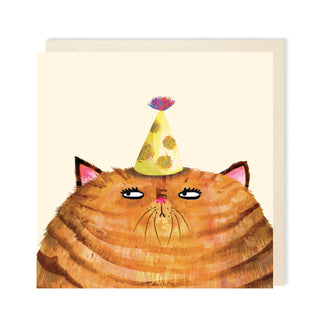 Birthday Hat Cat Card